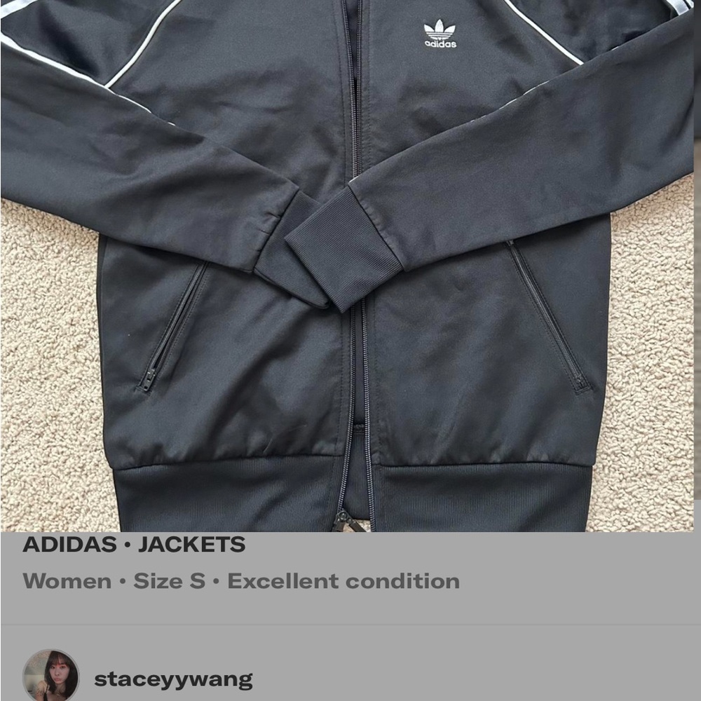 Adidas Women's Black Bomber Jacket